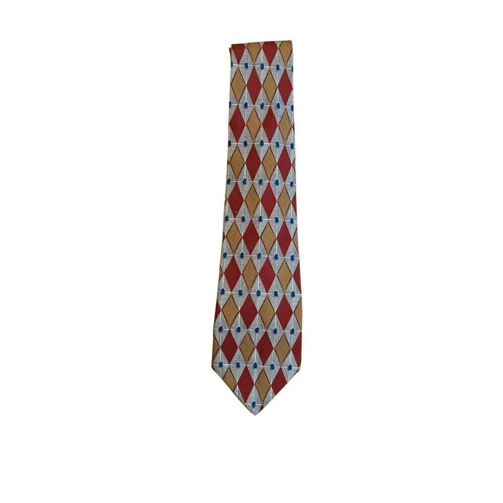 Countess, Mara vintage 100% silk, diamond geometric, print Thai 58